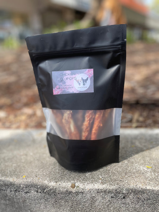 Chicken Jerky Lollipops